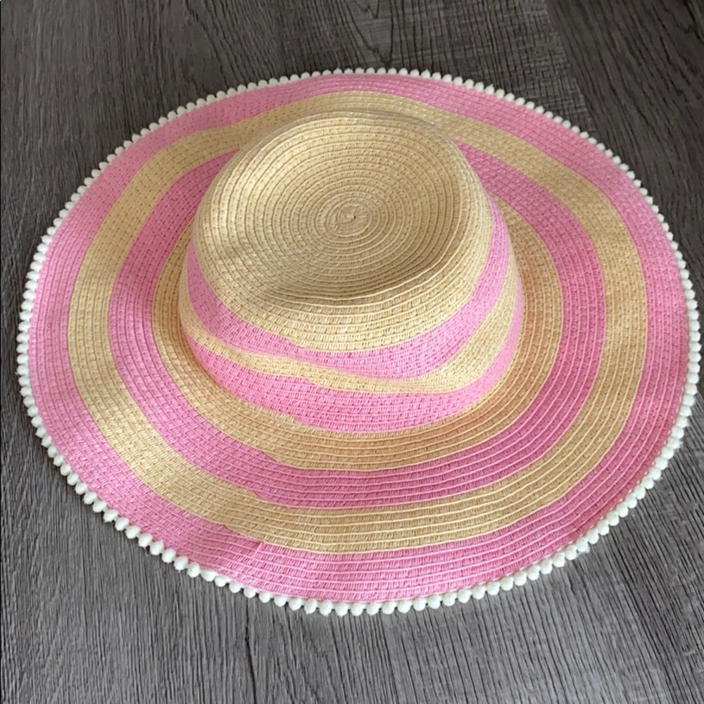 Girls Stripped Floppy Beach Hat